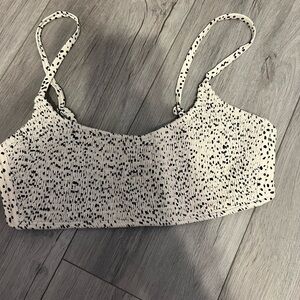 Xhilaration Black and White Bikini Top